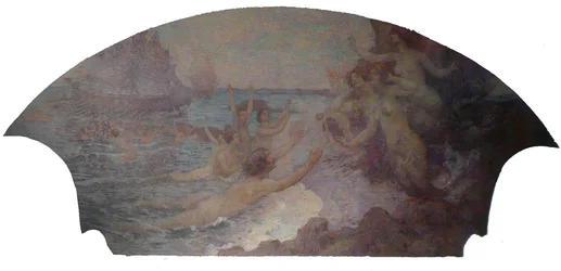 Lyric Arts - Musical Inspiration - Side Panel of the Foyer of the Municipal Theater of Rio de Janeiro